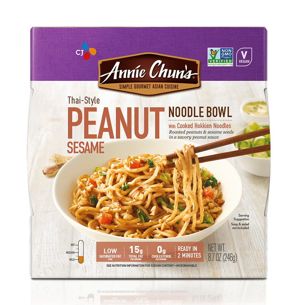 Thai-Style Peanut Sesame Noodle Bowl