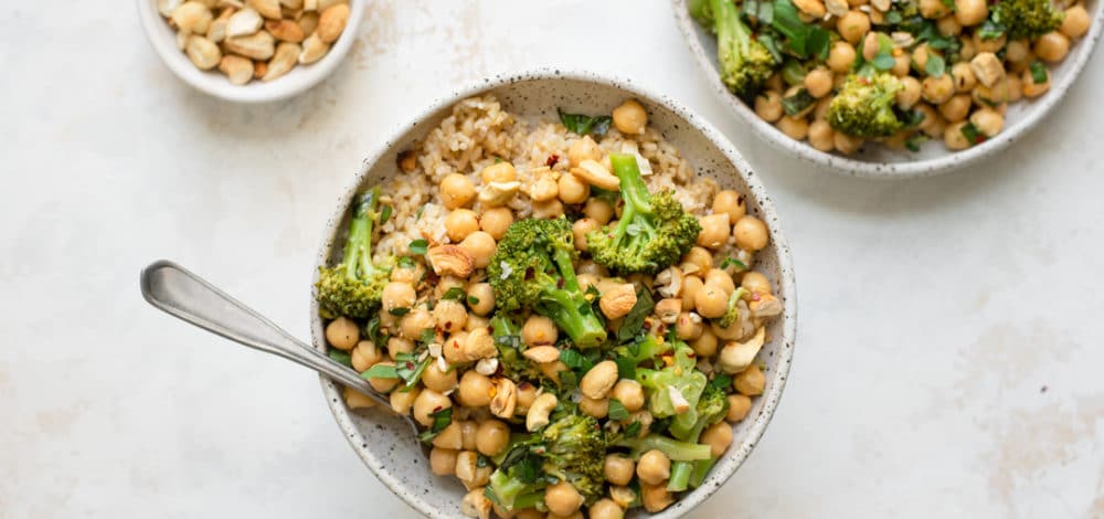 Lemon Chickpea Rice Bowls