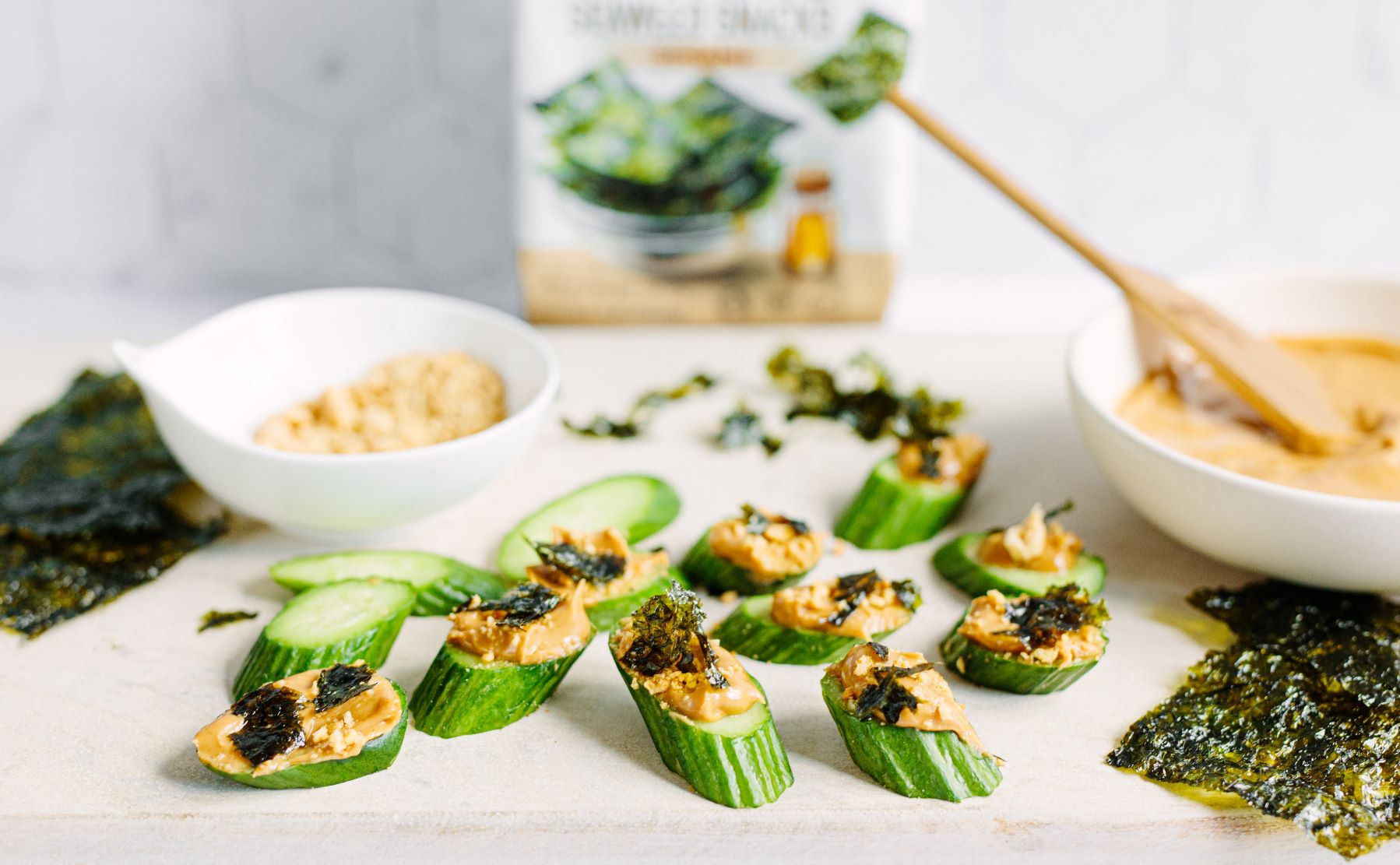 Peanut Butter and Seaweed Cucumber Snacks - Annie Chun's