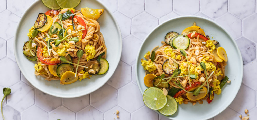 Vegan Summer Squash Pad Thai