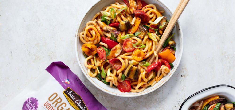 Asian-Style Ratatouille with Udon Noodles