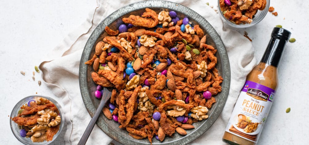 Soy Curl Peanut Jerky Snack Mix