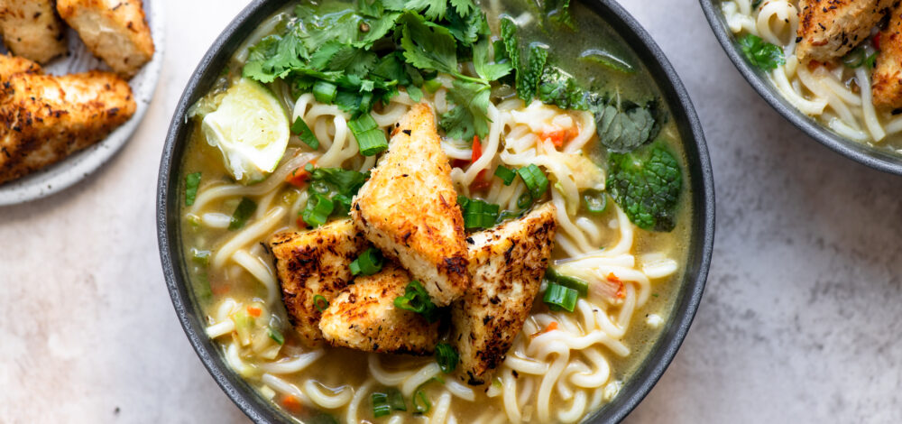 Coconut Tofu Noodle Soup