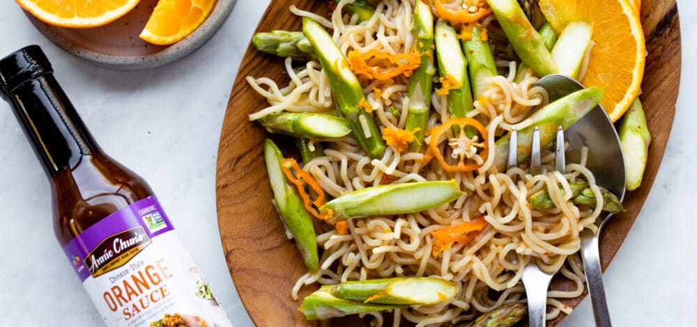 Orange Asparagus Noodle Stir-Fry