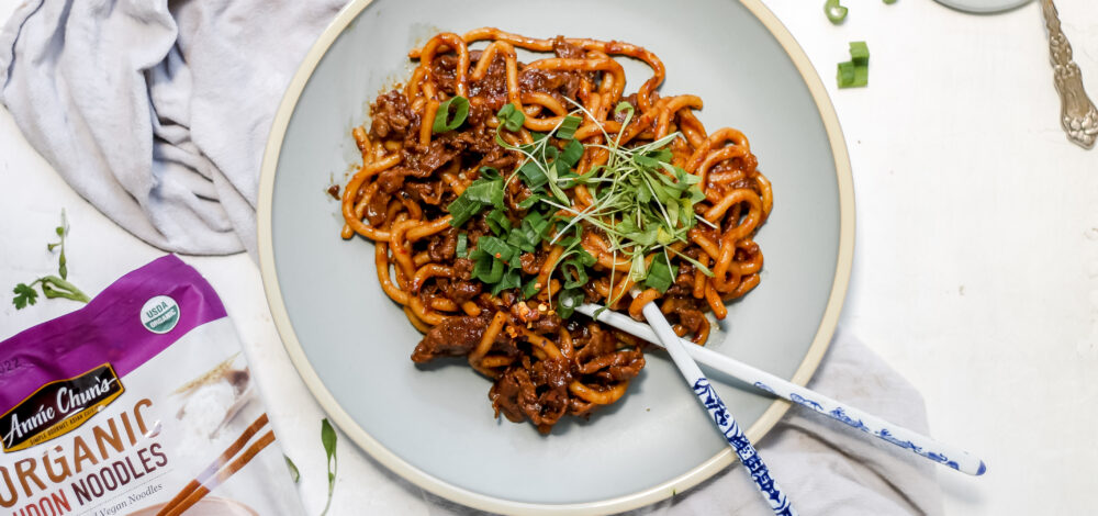 Black Bean Udon Stir Fry