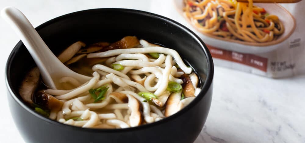 Udon Noodles with Shiitake Mushroom Broth