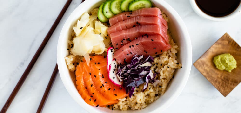 Brown Rice Chirashi Bowl