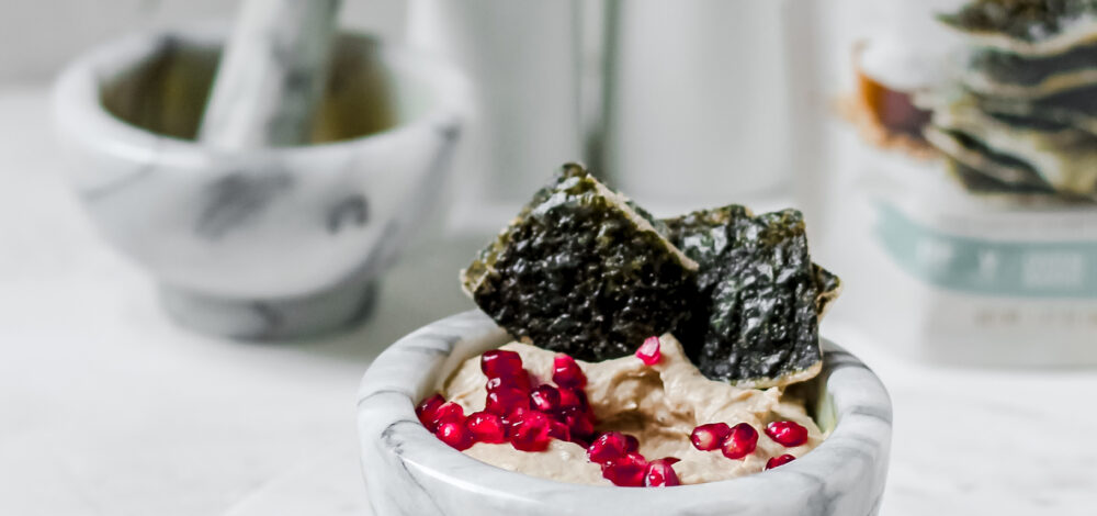 Baba Ganoush with Seaweed Crackers