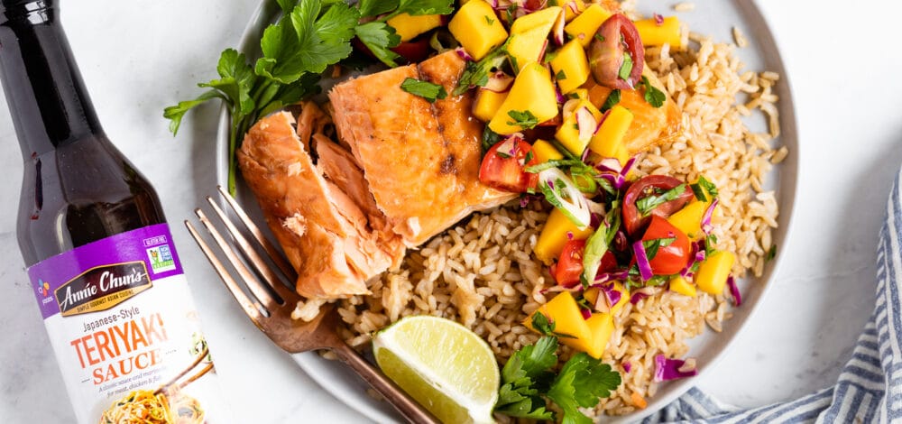 Teriyaki Salmon with Mango Salsa